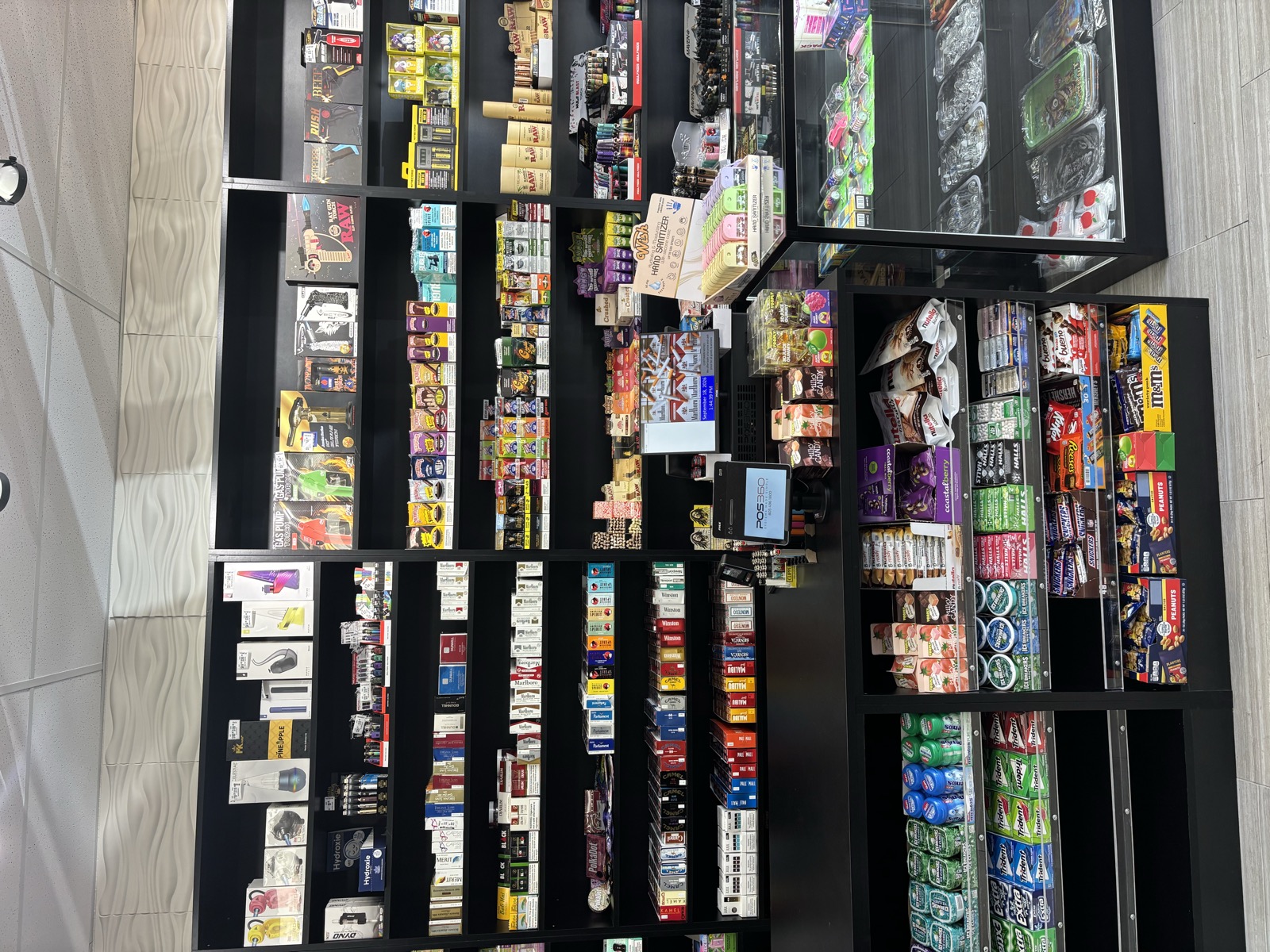 Marina Leaf Smoke Shop interior shelves